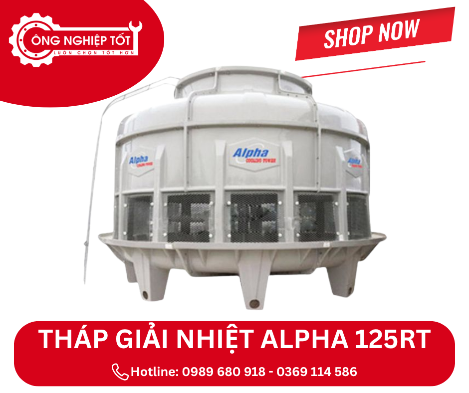 Địa chỉ mua tháp giải nhiệt Alpha 125RT chính hãng, giá tốt